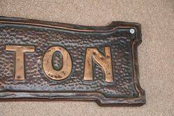 Genuine House Name Plate andquotKENTONandquot 