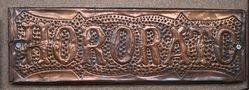 Genuine House Name Plate andquotHORORATOandquot 