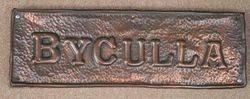 Genuine House Name Plate. "BYCULLA" #