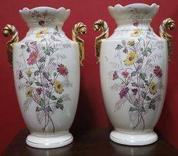 Pair of Late 19th Century China Vases  #