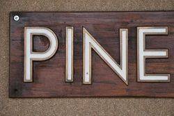 Genuine House Name Plate andquotPINE TREEandquot 