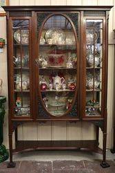 Late Victorian Mahogany Display Cabinet English C1900