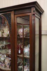 Late Victorian Mahogany Display Cabinet English C1900