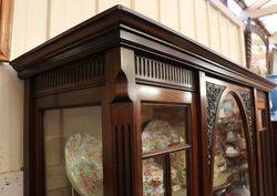 Late Victorian Mahogany Display Cabinet English C1900