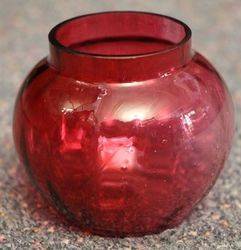 Victorian Ruby Glass Bowl. #
