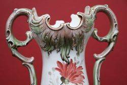 Quality Pair of 19th Century Hand Painted China Vases 