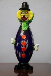 Murano Multi Color Glass Clown #