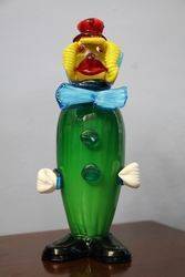 Murano Multi Color Glass Clown. #