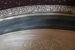 Large Victorian Silver Plated Tray 
