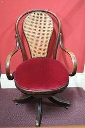 Rare Early C20th Bentwood Office Chair #