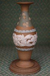 Doulton Lambeth Silicon Vase & Stand C1882 #