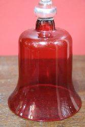 Victorian Ruby Glass Bell 