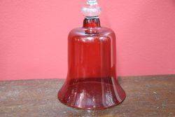 Victorian Ruby Glass Bell 