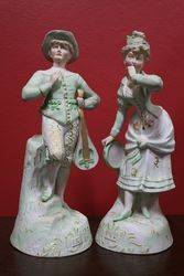 Pair of 19th Century Austrian Bisque Figures #