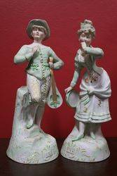 Pair of 19th Century Austrian Bisque Figures 