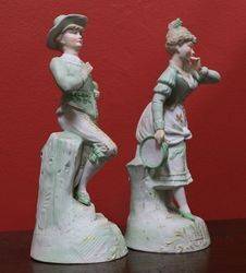 Pair of 19th Century Austrian Bisque Figures 