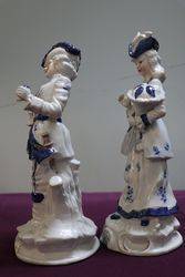 Pair of 20th Century China Figures  