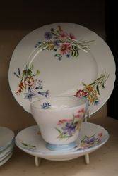 20 Piece Shelley Wild Flower Tea Set 