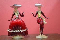 Pair of Murano Figures  #