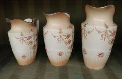 Set of 3 Crown Devon Jugs 