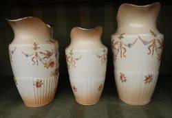 Set of 3 Crown Devon Jugs 