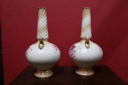 Pair of Early Crown Devon Vases 