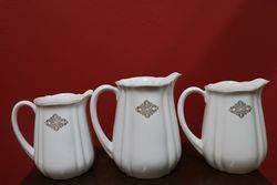 Stunning Set of 3 Austrian Jugs C1900 