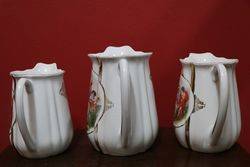 Stunning Set of 3 Austrian Jugs C1900 