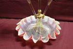 3 Branch Victorian Glass Epergne