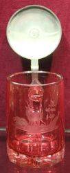 German Nineteenth Century Ruby Glass Tankard