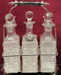 Late Victorian 6-Bottle Cruet