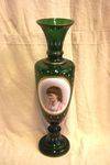 Antique Rare Green Glass Cameo Vase Arriving Nov