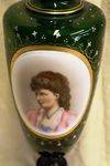 Antique Rare Green Glass Cameo Vase Arriving Nov