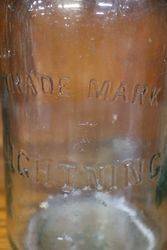 Trade Mark Lightning Fruit Jar 