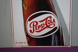 Pepsi Cola Tin Advertising Sign