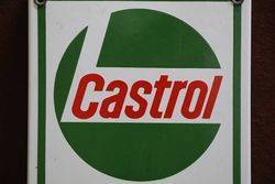 Castrol Enamel Advertising Thermometer 