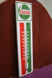 Castrol Enamel Advertising Thermometer 