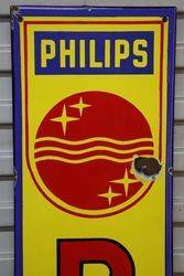 Philips Enamel Advertising Sign 