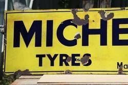 Michelin Tyres Enamel Advertising Sign 
