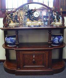 Victorian Mirror Back Dumbwaiter. #