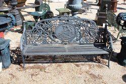 Cast Iron Cameo Bench  