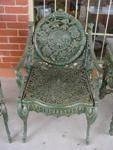 5 Piece Cast Iron Table and Chairs --- CI 1