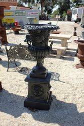 Cast Iron Toulon Urn And Base 