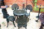 Cast Iron Green 5 Piece Garden Setting