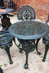 Cast Iron Green 5 Piece Garden Setting