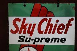 Texaco Sky Chief Advertising Double Sign 