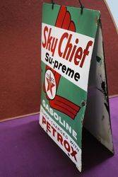 Texaco Sky Chief Advertising Double Sign 