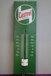 Castrol "Z" Enamel Advertising Thermometer Sign #