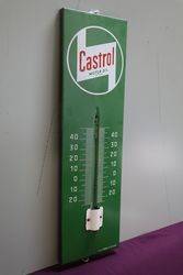 Castrol Enamel Thermometer Sign 