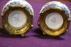 Antique Pair Of Sevres Vases 